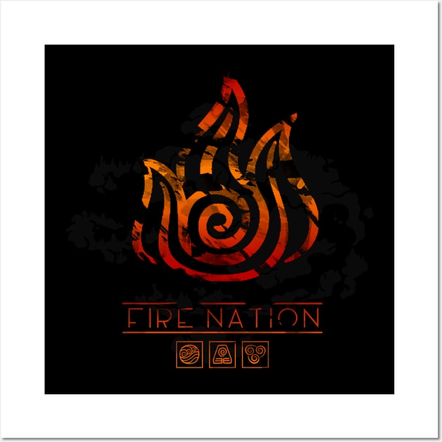 Fire Nation Wall Art by Zonsa